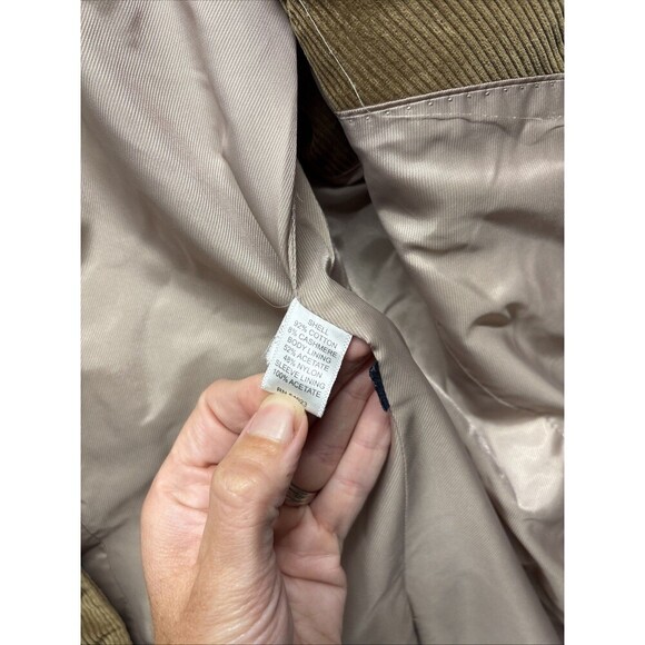Banana Republic Blazer Mens 44R Tan Corduroy Cotton Sport Coat Jacket Classic - Picture 4 of 5